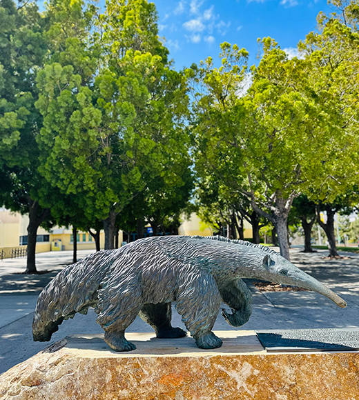 UCI Anteater statue