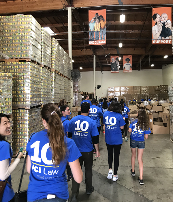 UCI Law community at OC Food Bank