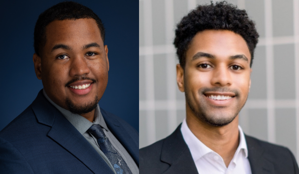 Isaiah Crosby and Jelani Shelton headshots